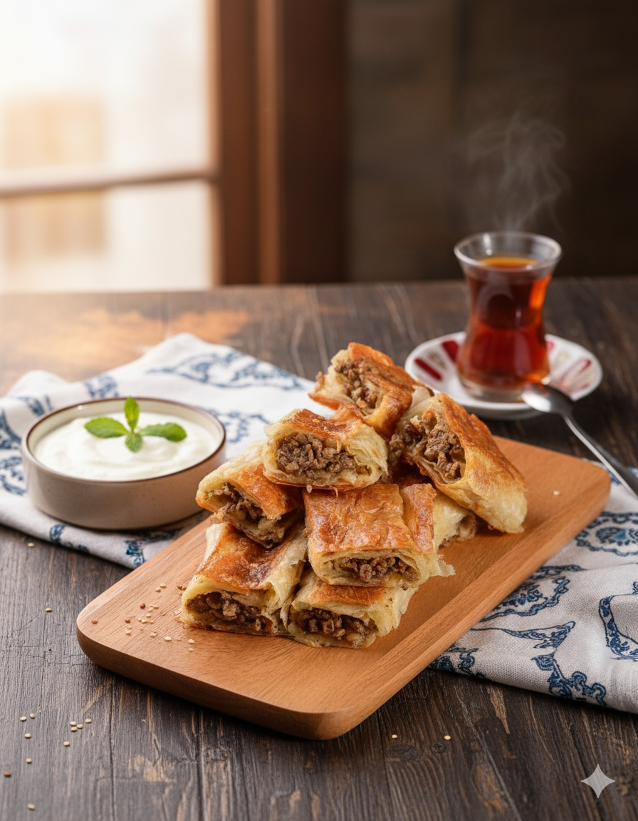 Kıymalı Kol Böreği